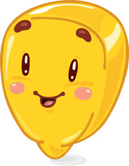 CHARACTER YELLOW CORN GRAIN HAPPY AND FUNNY