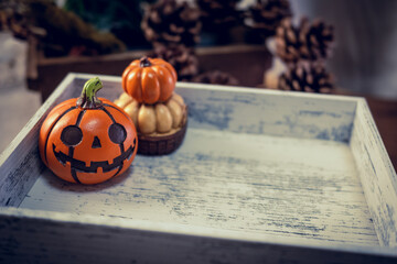 Jack-O'-Lantern, Pampkin, Halloween, Autumn, Image of Halloween, Natural objects...