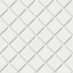 Fototapeta premium A repeating geometric pattern featuring 3D diamond shapes creates a sense of depth and symmetry. The neutral color scheme enhances the minimalist design.