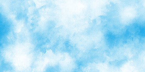 abstract blue sky with clouds light sky blue shades watercolor background, natural sky background for design and Illustration, soft blue teal watercolor background with a gentle.