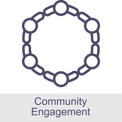 Community Engagement Element For Design Graphic