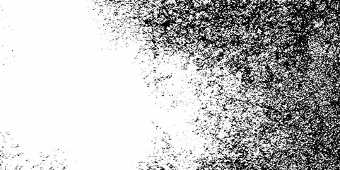 Dust old damage Dirty grainy halftone vector texture overlay. Monochrome abstract splattered background overlay vector textures.