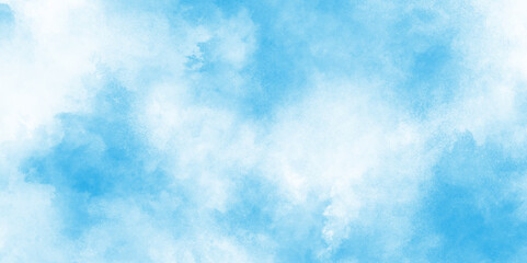 abstract blue sky with clouds light sky blue shades watercolor background, natural sky background for design and Illustration, soft blue teal watercolor background with a gentle.
