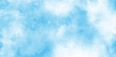 abstract blue sky with clouds light sky blue shades watercolor background, natural sky background for design and Illustration, soft blue teal watercolor background with a gentle.