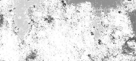 Grainy grunge photo filter background. Black particles, fibers and flecks wallpaper. Vintage rough dirt dotted overlay. Vector sandy gritty template.