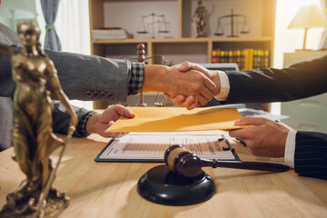 Businessmen consult with lawyers, submit additional documents, and pay for lawyers' services. After...