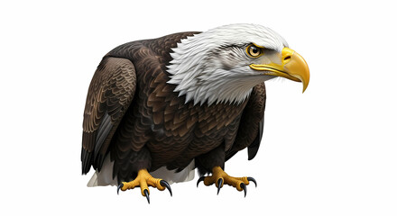 Fototapeta premium Majestic Bald Eagle: A Powerful Symbol of American Freedom