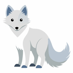 vector illustration of cartoon fox