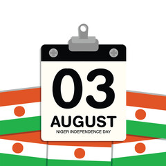 Niger Independence Day Small Wall Calendar