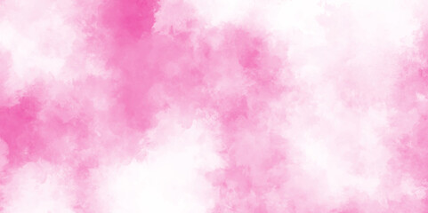 abstract romantic pastel Pink watercolor background, translucent cloudiness in motion on clear background,Soft smeared aquarelle painted magenta watercolor canvas for splash design, soft cloud grunge.