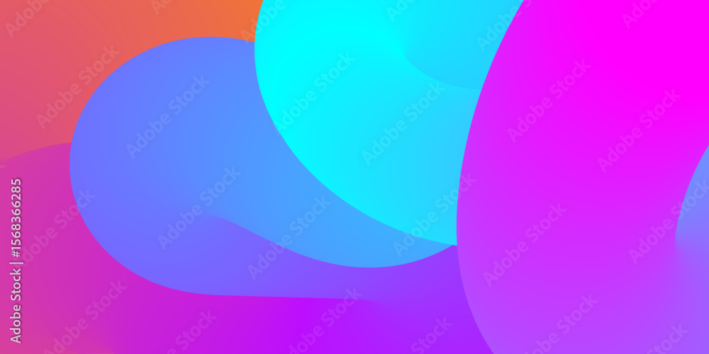 Poster gradient swirling shape isolated. abstract background