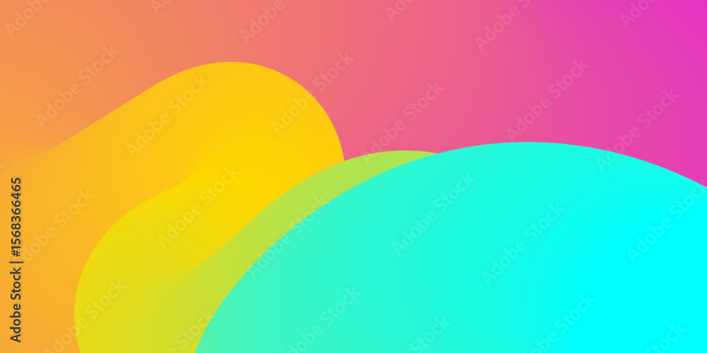 Poster gradient swirling shape isolated. abstract background