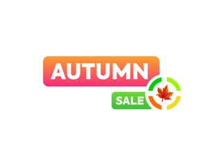Autumn Sale Event Seasonal Discounts, Fall Leaf, October Offers
