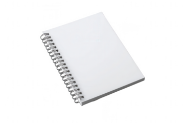 Notepad mockup, spiral notebook on a white background, png, transparent