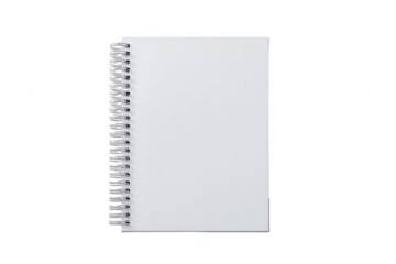 Notepad mockup, spiral notebook on a white background, png, transparent