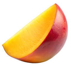 Mango Slice Isolated on White Background