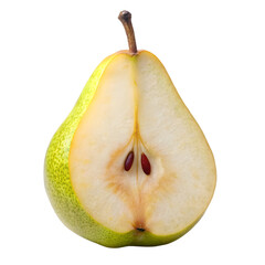 Pear Slice Isolated on White Background