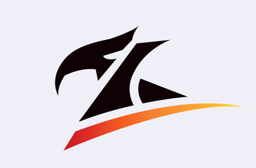 LOGO IN THE STYLE OF AN EAGLE, FALCON OR HARPY