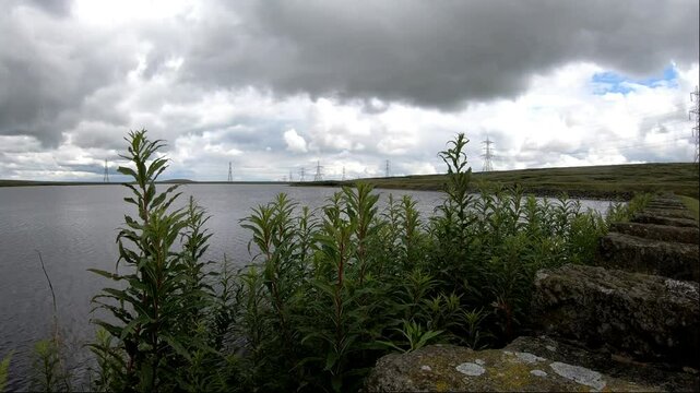 Peaceful view off Blackstone Edge Reservoir.