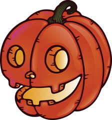 HALLOWEEN LIGHTED PUMPKIN FACE CHARACTER 