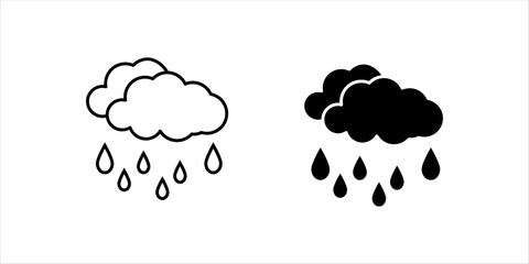Weather and meteorology editable stroke outline icons set isolated on white background flat vector illustration. Pixel perfect. 64 x 64
