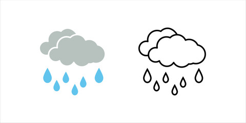 Weather and meteorology editable stroke outline icons set isolated on white background flat vector illustration. Pixel perfect. 64 x 64
