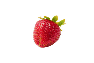Fresh group of berries isolated on a white background.