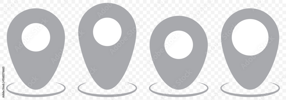 Aufkleber location pin icons. location pin icon collection. set of location pin icons. location pin place mark