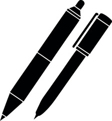Two Pens Silhouette