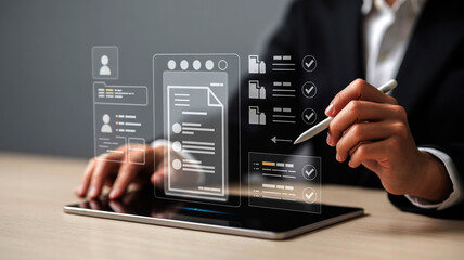 Digital Recruitment Process with HR Tools and 3D Workflow Interface for Talent Evaluation


