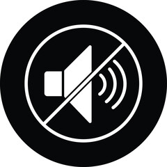 WebMute Speaker Icon – No Audio Symbol