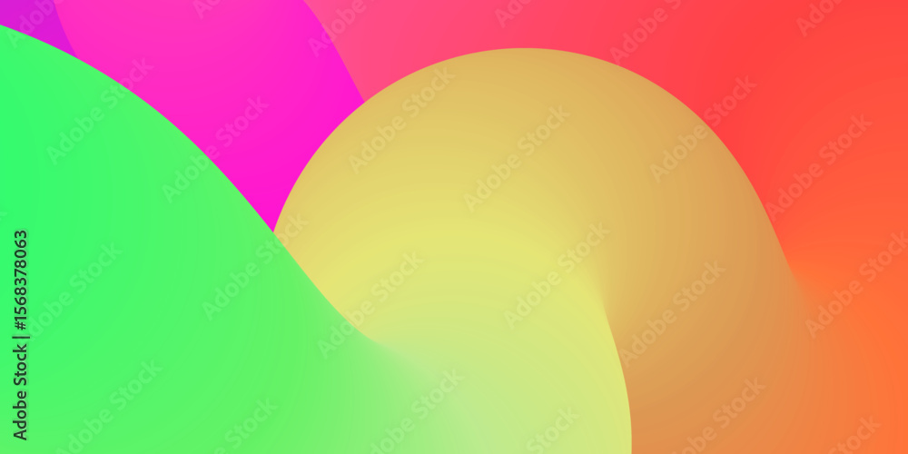 Poster gradient swirling shape isolated. abstract background