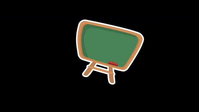 Stop Motion Chalkboard with wooden frame and stand, ideal for school classrooms, restaurants, cafes, home organization, event signage, and menu displays.