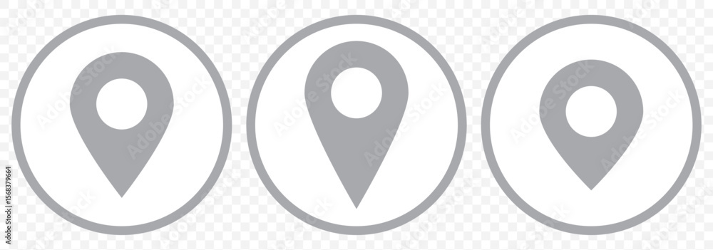Poster location pin icons. location pin icon collection. set of location pin icons. location pin place mark