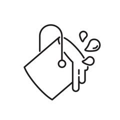 Paint bucket icon, Painter tool, Splashing color Symbol Outline icon Transparent background