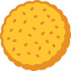 cookies on white background