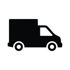 Delivery van icon transport vehicle moving truck service shipping auto automobile logistic