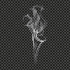 Monochrome realistic smoke set