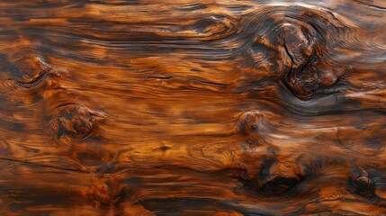 Wooden surface with a grainy texture and a brown color. The wood appears to be aged and has a natural, rustic feel to it