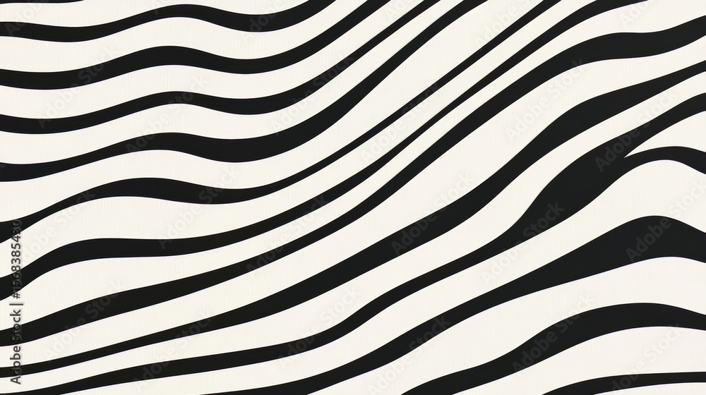 Poster zebra print background with black and white stripes. the stripes are very thin and the background is