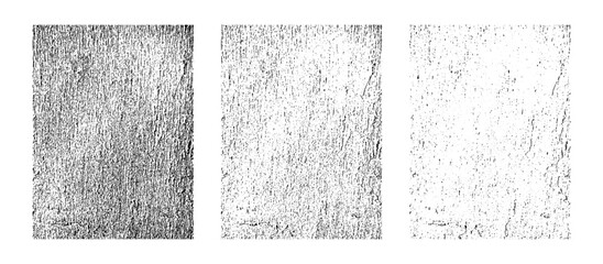 Black Grunge Texture Overlay and Distressed Surface Effect with Scratched Noise Illustration on Transparent background