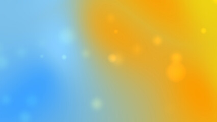 blue and yellow gradient with bokeh background