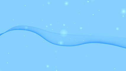 Light blue wavy line with sparkles background