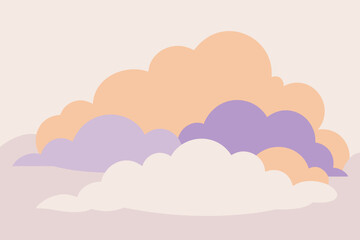 clouds on pink sky