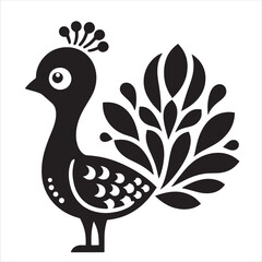 Fototapeta premium Peacock svg