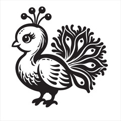 Fototapeta premium Peacock svg