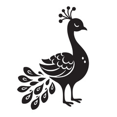 Fototapeta premium Peacock svg