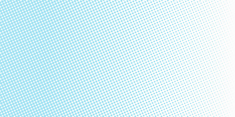 Basic halftone dots effect in blue and white color. Halftone effect. Dot halftone. Background with monochrome dotted texture.