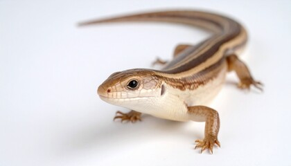 Fototapeta premium lizard on white background