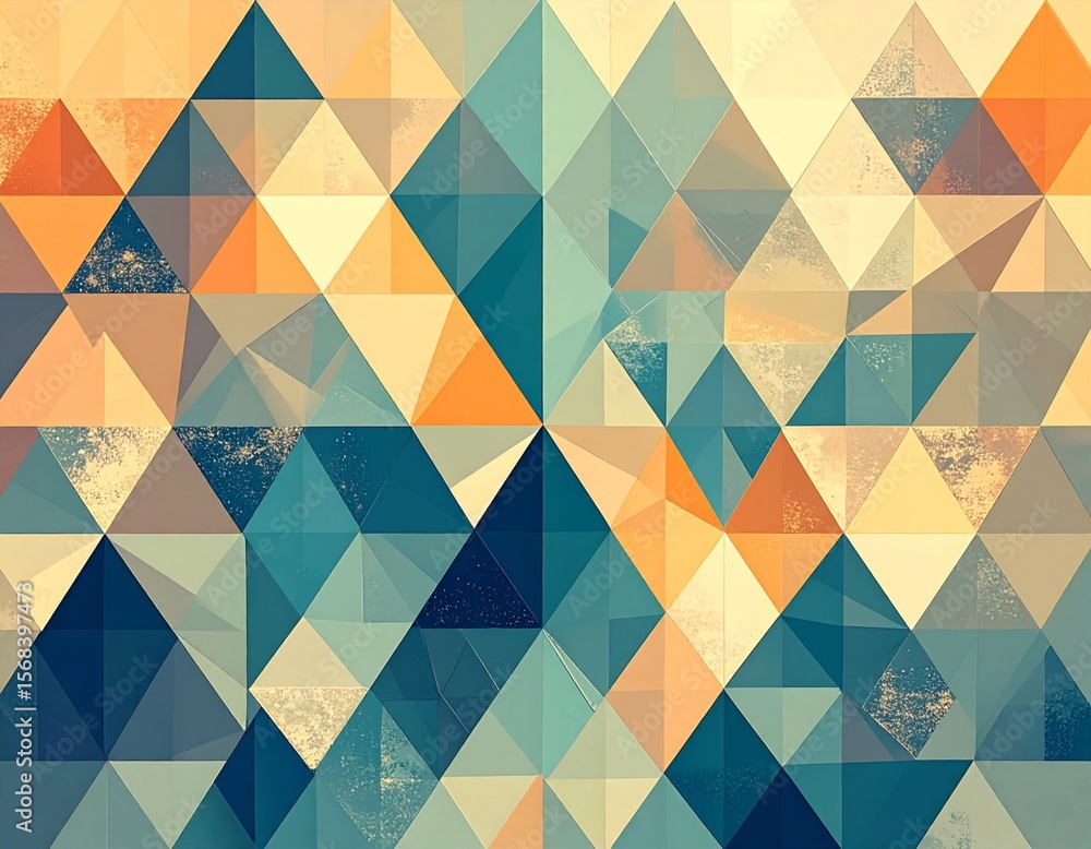 Poster abstract geometric triangle pattern background